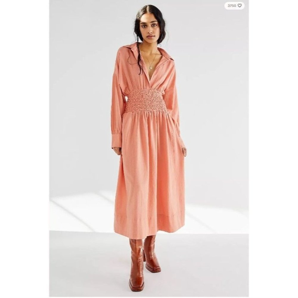 NEW Free People Monika Midi Shirt Dress S
